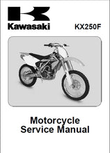 Load image into Gallery viewer, KAWASAKI KX250F SERVICE MANUAL IN ENGLISH MOTORCYCLE
