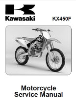 Load image into Gallery viewer, KAWASAKI KX450F SERVICE MANUAL IN ENGLISH MOTORCYCLE
