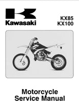 Load image into Gallery viewer, KAWASAKI KX85 KX100 SERVICE MANUAL IN ENGLISH MOTORCYCLE
