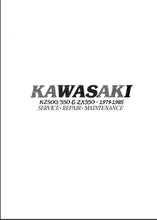 Load image into Gallery viewer, KAWASAKI KZ500 KZ550 ZX550 SERVICE MANUAL IN ENGLISH MOTORCYCLE
