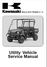 Load image into Gallery viewer, KAWASAKI MULE 3010 TRANS 4X4 SERVICE MANUAL IN ENGLISH UTILITY VEHICLE

