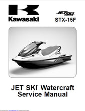 Load image into Gallery viewer, KAWASAKI STX-15F SERVICE MANUAL IN ENGLISH JET SKI WATERCRAFT
