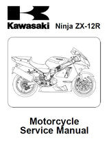 Load image into Gallery viewer, KAWASAKI ZX-12R NINJA SERVICE MANUAL IN ENGLISH MOTORCYCLE
