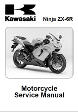 Load image into Gallery viewer, KAWASAKI ZX-6R NINJA SERVICE MANUAL IN ENGLISH MOTORCYCLE
