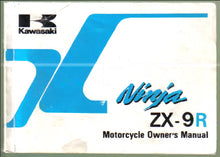 Load image into Gallery viewer, KAWASAKI ZX-9R NINJA OWNERS MANUAL IN ENGLISH MOTORCYCLE
