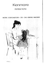 Load image into Gallery viewer, KENMORE 1230 1240 1250 INSTRUCTION MANUAL ENGLISH SEWING MACHINE
