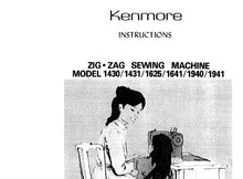 Load image into Gallery viewer, KENMORE 1430 1431 1625 1641 1940 1941 INSTRUCTION MANUAL ENGLISH SEWING MACHINE
