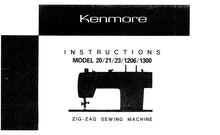 Load image into Gallery viewer, KENMORE 20 21 23 1206 1300 INSTRUCTION MANUAL ENGLISH SEWING MACHINE

