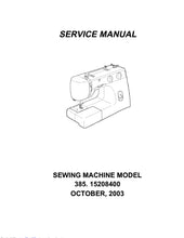 Load image into Gallery viewer, KENMORE 385.15208400 SERVICE MANUAL ENGLISH SEWING MACHINE
