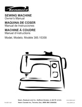 Load image into Gallery viewer, KENMORE 385.15358 OWNERS MANUAL MANUAL DE INSTRUCCIONES MANUEL D'INSTRUCTIONS ENG ESP FRANC SEWING MACHINE MAQUINA DE COSER MACHINE A COUDRE
