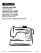 Load image into Gallery viewer, KENMORE 385.15516000 OWNERS MANUAL MANUAL DE INSTRUCCIONES MANUEL D'INSTRUCTIONS ENG ESP FRANC SEWING MACHINE MAQUINA DE COSER MACHINE A COUDRE
