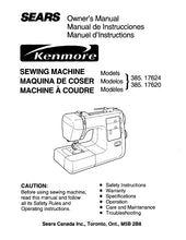 Load image into Gallery viewer, KENMORE 385.17624 385.17620 OWNERS MANUAL MANUAL DE INSTRUCCIONES MANUEL D'INSTRUCTIONS ENG ESP FRANC SEWING MACHINE MAQUINA DE COSER MACHINE A COUDRE
