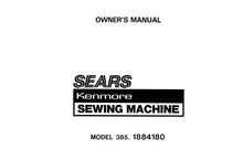 Load image into Gallery viewer, KENMORE 385.1884180 OWNERS MANUAL ENGLISH SEWING MACHINE
