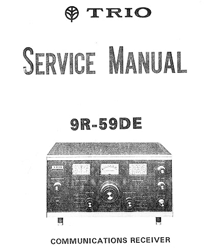 KENWOOD 9R-59DE TRIO SERVICE MANUAL BOOK IN ENGLISH COMMUNICATIONS RECEIVER