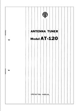 Load image into Gallery viewer, KENWOOD AT-120 OPERATING MANUAL ENGLISH ANTENNA TUNER
