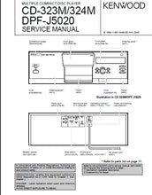 Load image into Gallery viewer, KENWOOD CD-323M CD-324M DPF-J5020 SERVICE MANUAL ENGLISH MULTIPLE CD PLAYER
