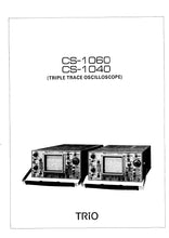 Load image into Gallery viewer, KENWOOD CS-1040 CS-1060 SERVICE MANUAL ENGLISH TRIPLE TRACE OSCILLOSCOPE
