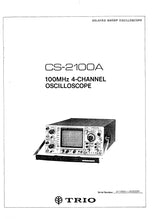 Load image into Gallery viewer, KENWOOD CS-2100A SERVICE MANUAL ENGLISH OSCILLOSCOPE
