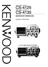 Load image into Gallery viewer, KENWOOD CS-4125 CS-4135 SERVICE MANUAL ENGLISH 20MHz 40MHz OSCILLOSCOPE
