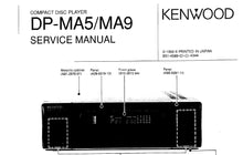Load image into Gallery viewer, KENWOOD DP-MA5 DP-MA9 SERVICE MANUAL ENGLISH CD PLAYER
