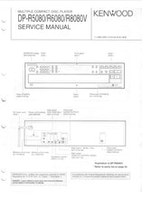 Load image into Gallery viewer, KENWOOD DP-R5080 DP-R6080 DP-R8080 SERVICE MANUAL ENGLISH MULTUPLE CD PLAYER
