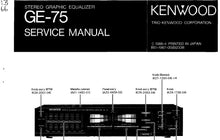 Load image into Gallery viewer, KENWOOD GE-75 SERVICE MANUAL ENGLISH GRAPHIC EQUALIZER
