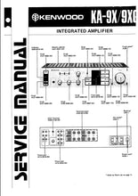 Load image into Gallery viewer, KENWOOD KA-9X KA-9XG SERVICE MANUAL ENGLISH INTEGRATED AMPLIFIER
