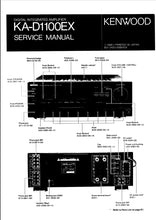 Load image into Gallery viewer, KENWOOD KA-D1100EX SERVICE MANUAL ENGLISH DIGITAL INTEGRATED AMPLIFIER
