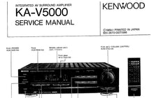 Load image into Gallery viewer, KENWOOD KA-V5000 SERVICE MANUAL BOOK IN ENGLISH INTEGRATED AV SURROUND AMPLIFIER
