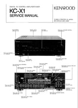 Load image into Gallery viewer, KENWOOD KC-X1 SERVICE MANUAL ENGLISH DIGITAL AV CONTROL AMPLIFIER/TUNER
