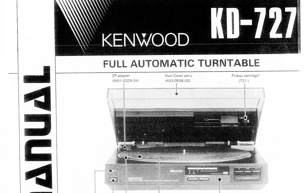 KENWOOD KD-727 SERVICE MANUAL ENGLISH FULL AUTOMATIC TURNTABLE