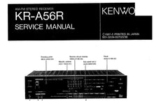 Load image into Gallery viewer, KENWOOD KR-A56R SERVICE MANUAL BOOK IN ENGLISH AM FM STEREO RECEIVER
