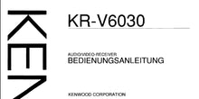 Load image into Gallery viewer, KENWOOD KR-V6030 BEDIENUNGSANLEITUNG DEUTSCH AV RECEIVER
