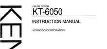 Load image into Gallery viewer, KENWOOD KT-6050 INSTRUCTION MANUAL ENGLISH FM AM TUNER
