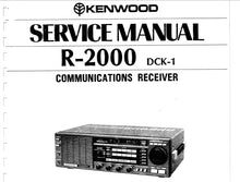 Load image into Gallery viewer, KENWOOD R-2000 SERVICE MANUAL BOOK IN ENGLISH COMMUNICATIONS RECEIVER
