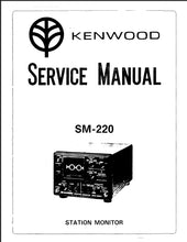 Load image into Gallery viewer, KENWOOD SM-220 SERVICE MANUAL ENGLISH STATION MONITOR
