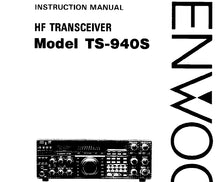 Load image into Gallery viewer, KENWOOD TS-940S INSTRUCTION MANUAL ENGLISH HF TRANSCEIVER

