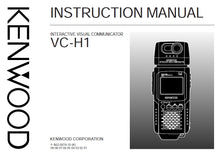 Load image into Gallery viewer, KENWOOD VC-H1 INSTRUCTI1ON MANUAL ENGLISH INTERACTIVE VISUAL COMMUNICATOR
