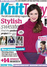Load image into Gallery viewer, KNIT TODAY 96 MARCH 2014 KNITTING MAGAZINE ENGLISH KNITTING AND CROCHET PATTERNS
