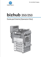 Load image into Gallery viewer, KONICA MINOLTA BIZHUB 350 250 GUIDA PER L'UTENTE ITALIANO STAMPANTE

