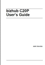 Load image into Gallery viewer, KONICA MINOLTA BIZHUB C20P USERS GUIDE ENGLISH PRINTER
