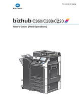 Load image into Gallery viewer, KONICA MINOLTA BIZHUB C360 C280 C220 USERS GUIDE ENGLISH PRINTER
