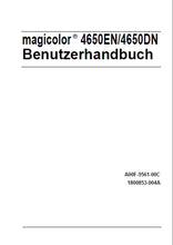 Load image into Gallery viewer, KONICA MINOLTA MAGICOLOR 4650EN 4650DN BENUTZERHANDBUCH DEUTSCH DRUCKER
