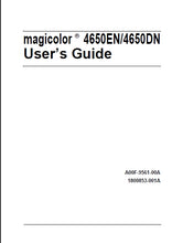Load image into Gallery viewer, KONICA MINOLTA MAGICOLOR 4650EN 4650DN USERS GUIDE ENGLISH PRINTER
