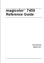 Load image into Gallery viewer, KONICA MINOLTA MAGICOLOR 7450 REFERENCE GUIDE ENGLISH PRINTER
