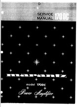 Load image into Gallery viewer, MARANTZ 170DC SERVICE MANUAL IN ENGLISH POWER AMPLIFIER

