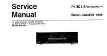 Load image into Gallery viewer, MARANTZ SD315 SERVICE MANUAL IN ENGLISH STEREO CASSETTE DECK
