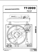 Load image into Gallery viewer, MARANTZ TT-2000 SERVICE MANUAL IN ENGLISH TURNTABLE
