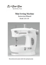 Load image into Gallery viewer, MICHLEY ELECTRONICS LSS-338 LIL SEW AND SEW INSTRUCTION MANUAL ENGLISH MINI SEWING MACHINE

