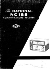 Load image into Gallery viewer, NATIONAL NC-188 INSTRUCTION MANUAL BOOK IN ENGLISH COMMUNICATIONS RECEIVER
